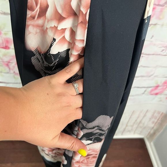 City Chic strapless floral wide leg jumpsuit - Picture 8 of 15